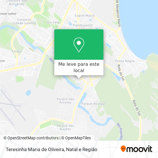 Teresinha Maria de Oliveira mapa