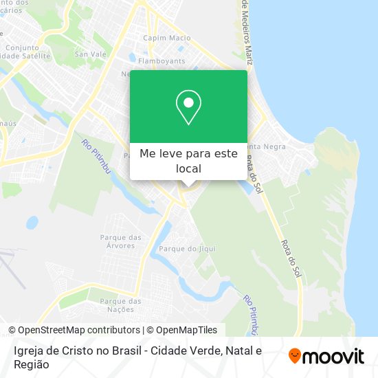 Igreja de Cristo no Brasil - Cidade Verde mapa