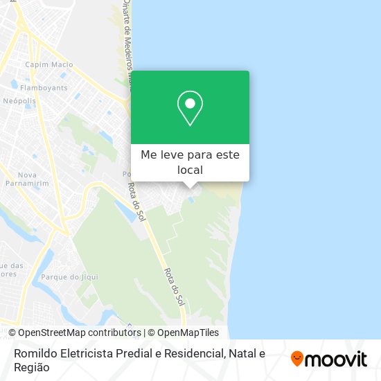 Romildo Eletricista Predial e Residencial mapa