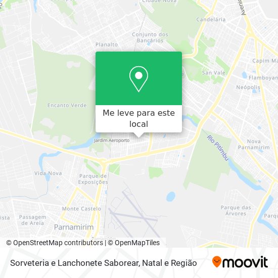 Sorveteria e Lanchonete Saborear mapa