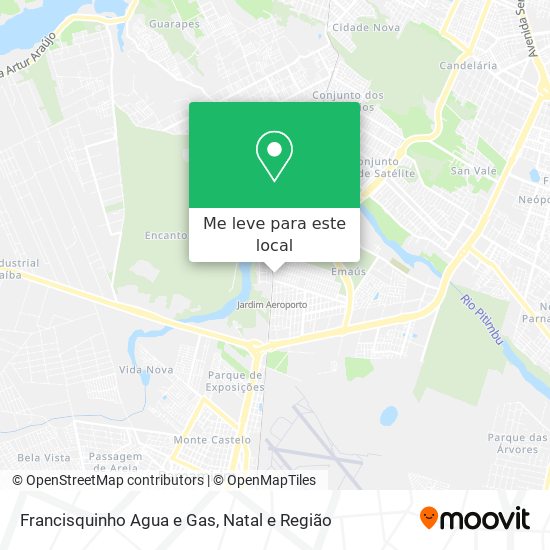 Francisquinho Agua e Gas mapa