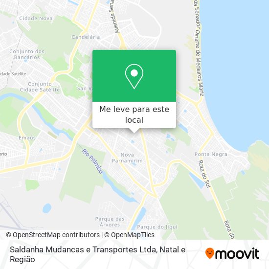 Saldanha Mudancas e Transportes Ltda mapa