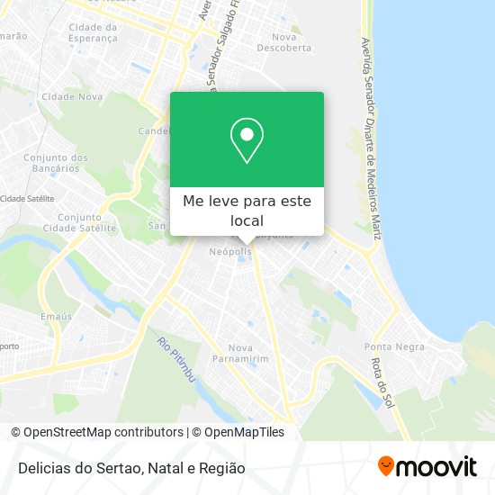 Delicias do Sertao mapa