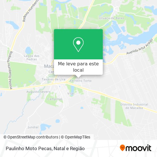 Paulinho Moto Pecas mapa