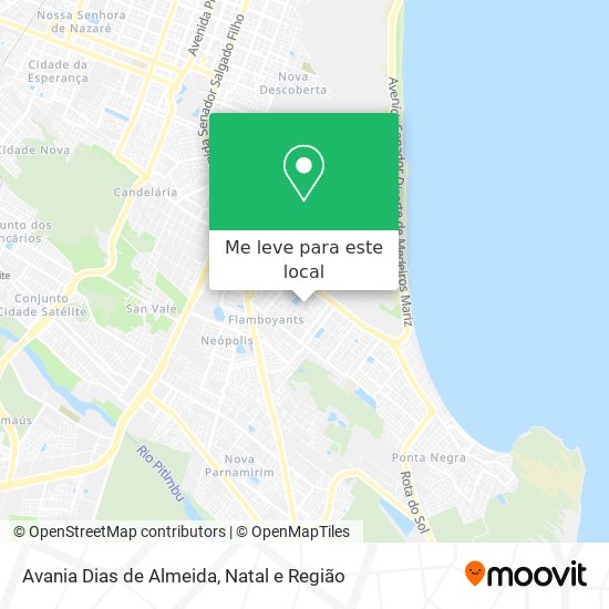 Avania Dias de Almeida mapa