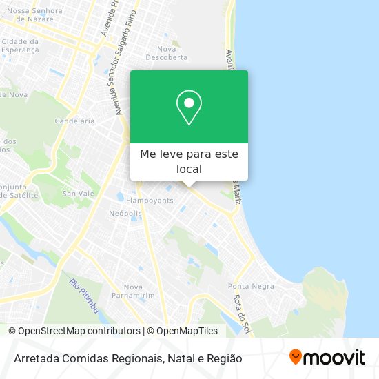 Arretada Comidas Regionais mapa