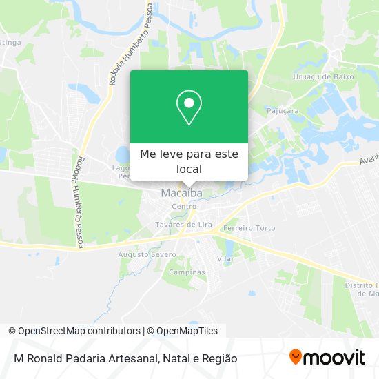 M Ronald Padaria Artesanal mapa
