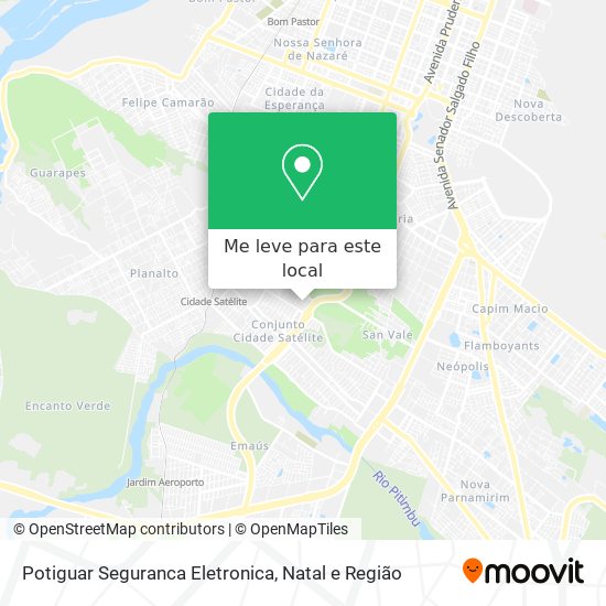 Potiguar Seguranca Eletronica mapa