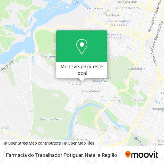 Farmacia do Trabalhador Potiguar mapa