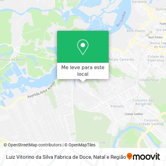 Luiz Vitorino da Silva Fabrica de Doce mapa