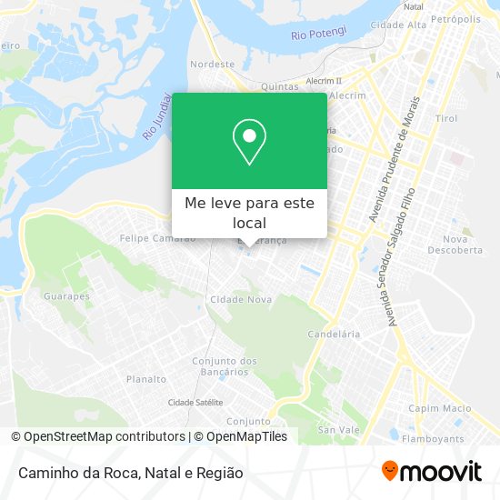 Caminho da Roca mapa