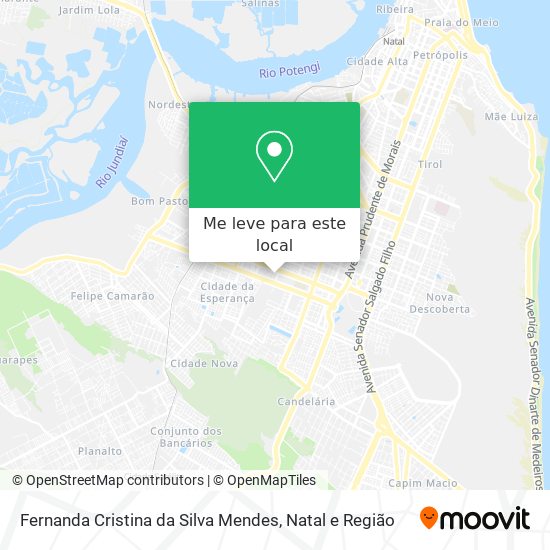 Fernanda Cristina da Silva Mendes mapa