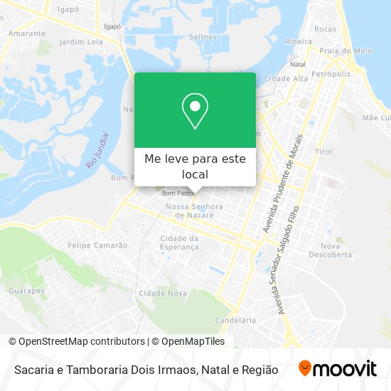 Sacaria e Tamboraria Dois Irmaos mapa