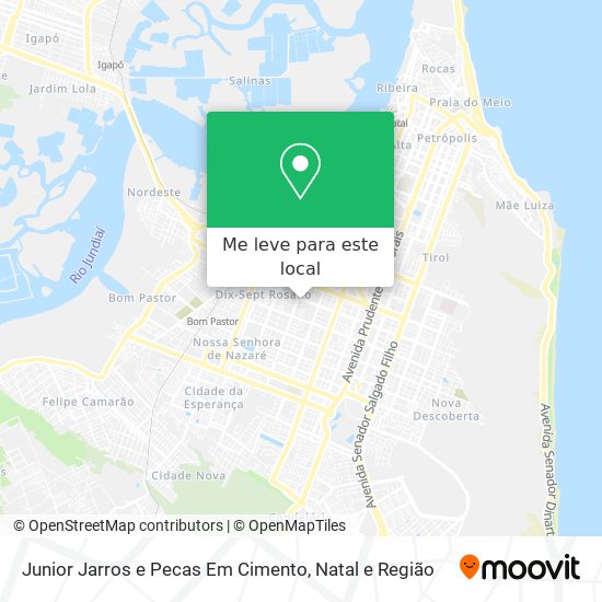 Junior Jarros e Pecas Em Cimento mapa