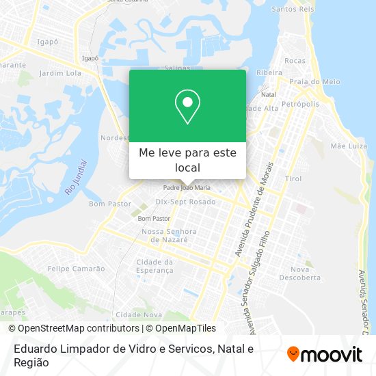 Eduardo Limpador de Vidro e Servicos mapa