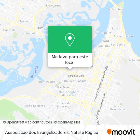 Associacao dos Evangelizadores mapa