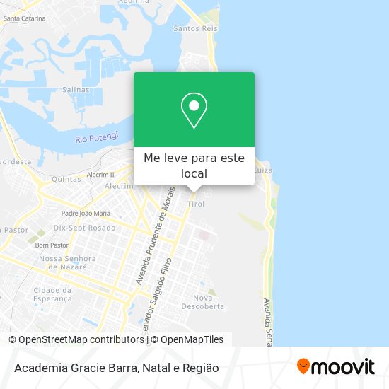 Academia Gracie Barra mapa