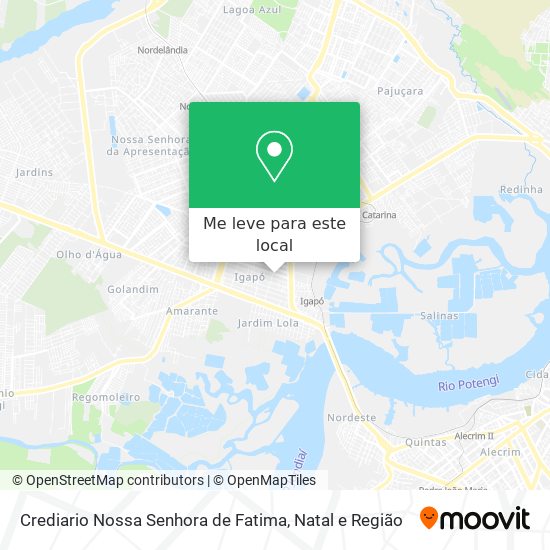 Crediario Nossa Senhora de Fatima mapa