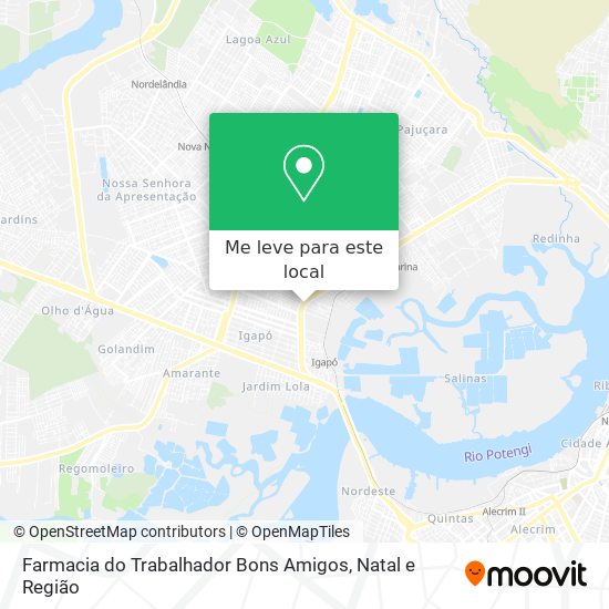 Farmacia do Trabalhador Bons Amigos mapa