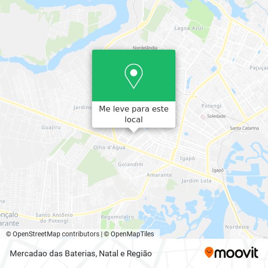 Mercadao das Baterias mapa