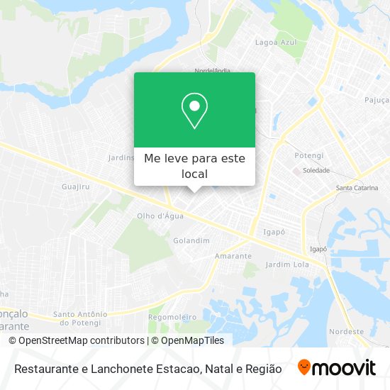 Restaurante e Lanchonete Estacao mapa