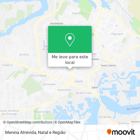 Menina Atrevida mapa