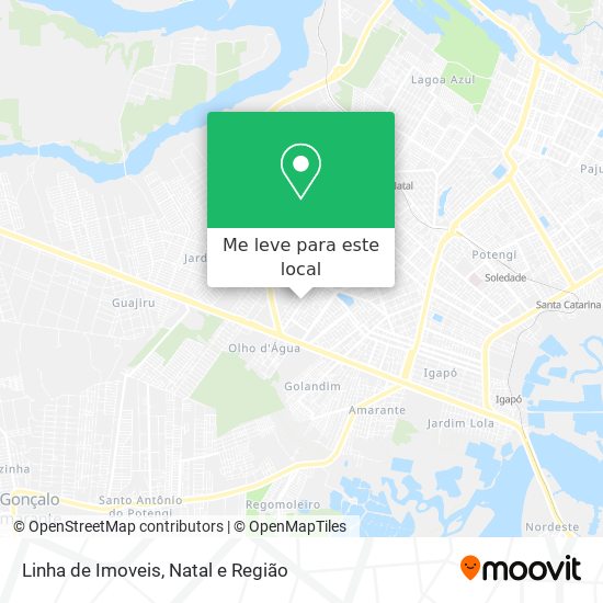 Linha de Imoveis mapa