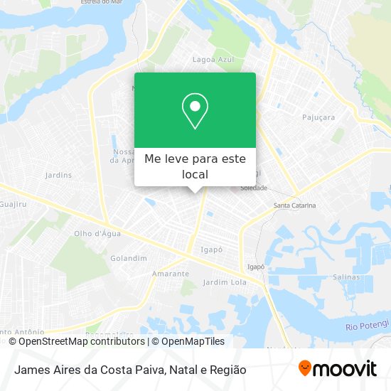 James Aires da Costa Paiva mapa