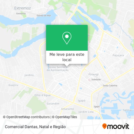Comercial Dantas mapa