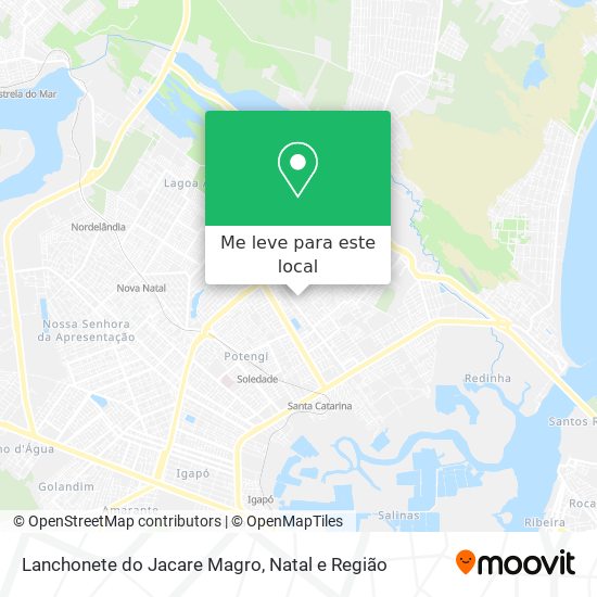Lanchonete do Jacare Magro mapa