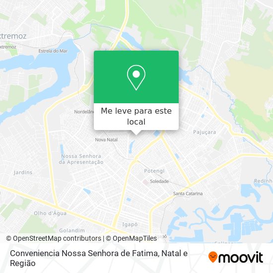 Conveniencia Nossa Senhora de Fatima mapa
