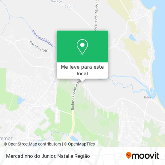 Mercadinho do Junior mapa