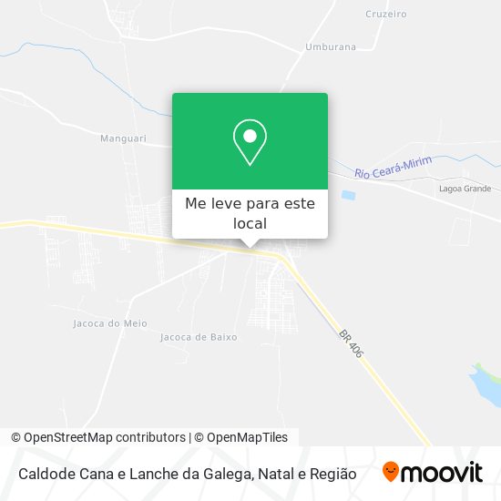 Caldode Cana e Lanche da Galega mapa