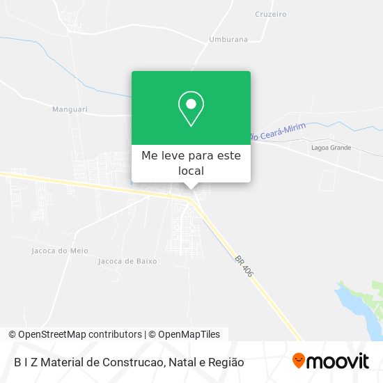 B I Z Material de Construcao mapa