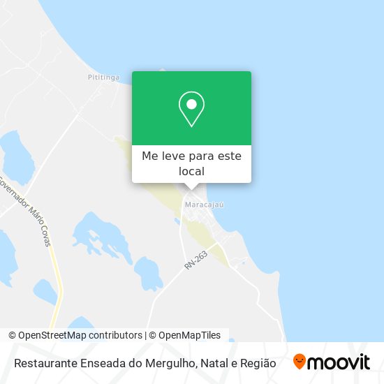 Restaurante Enseada do Mergulho mapa