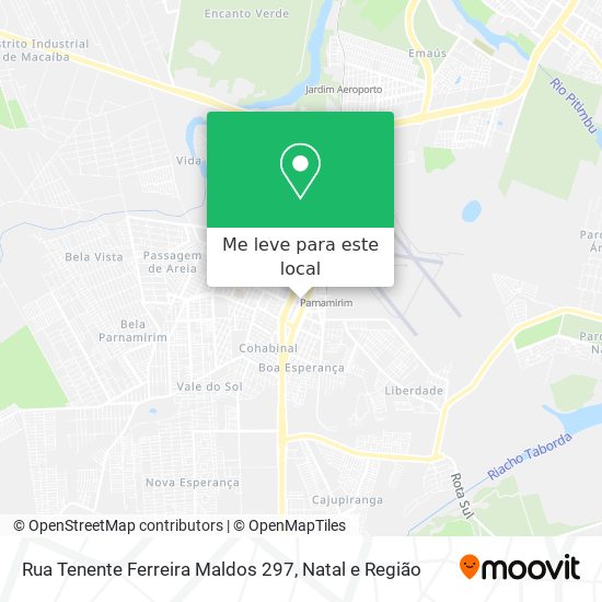 Rua Tenente Ferreira Maldos 297 mapa
