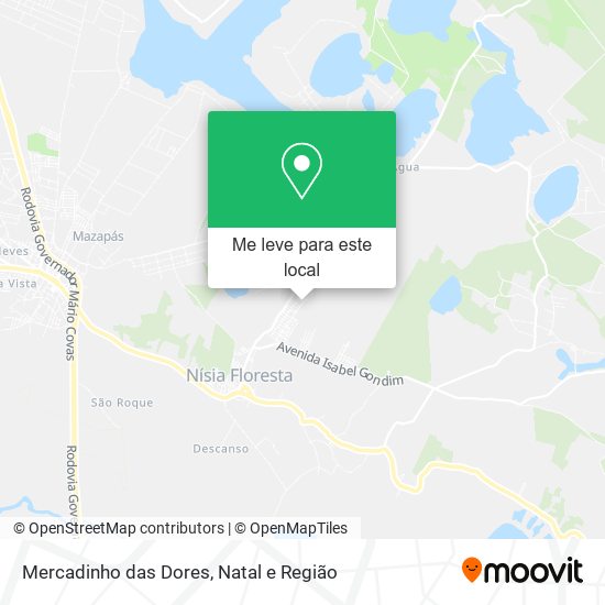 Mercadinho das Dores mapa