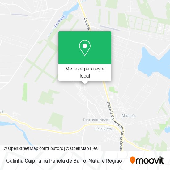 Galinha Caipira na Panela de Barro mapa