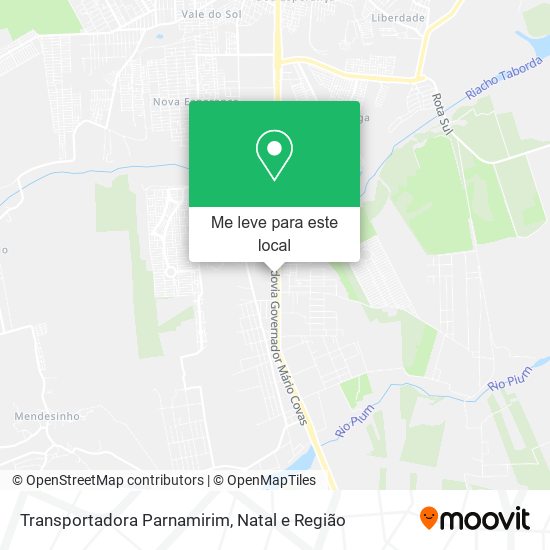 Transportadora Parnamirim mapa
