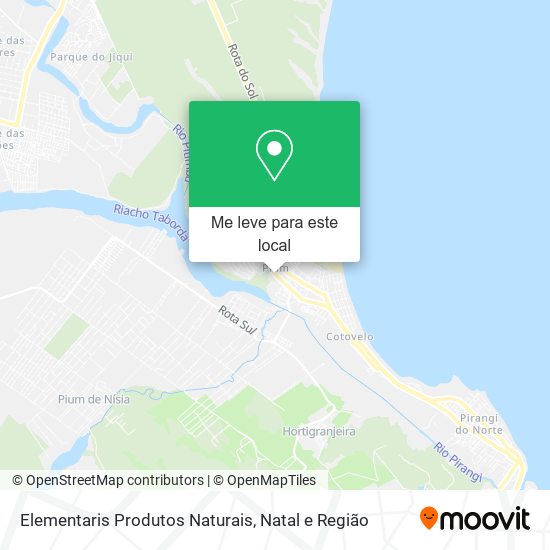 Elementaris Produtos Naturais mapa