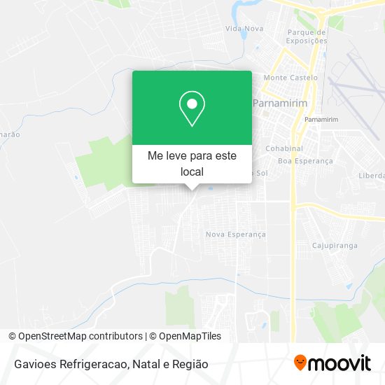 Gavioes Refrigeracao mapa