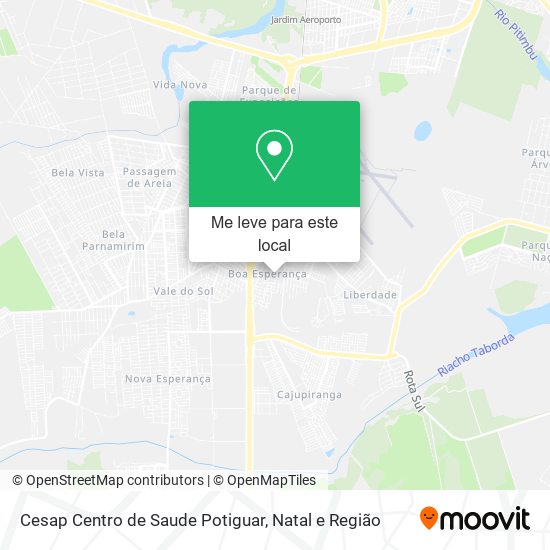 Cesap Centro de Saude Potiguar mapa
