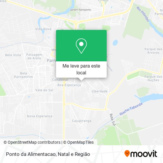 Ponto da Alimentacao mapa