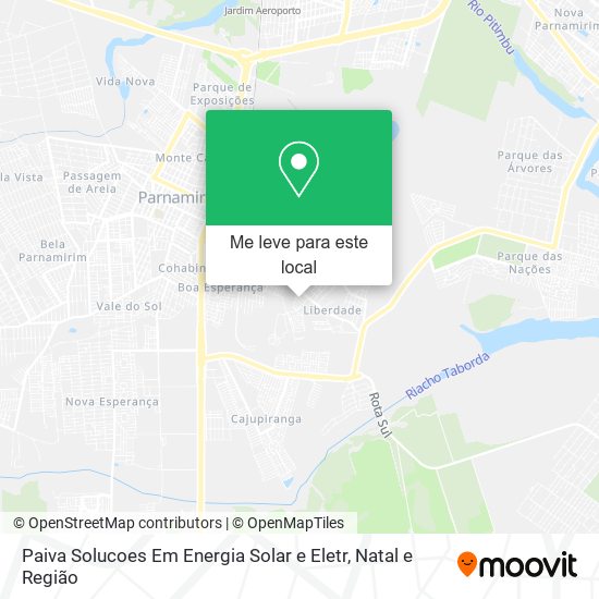 Paiva Solucoes Em Energia Solar e Eletr mapa