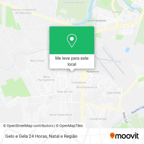 Gelo e Gela 24 Horas mapa