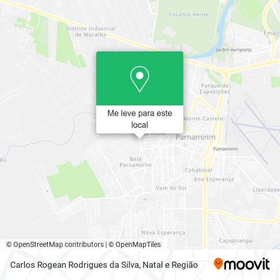 Carlos Rogean Rodrigues da Silva mapa