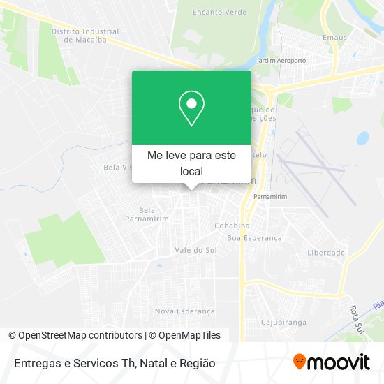 Entregas e Servicos Th mapa