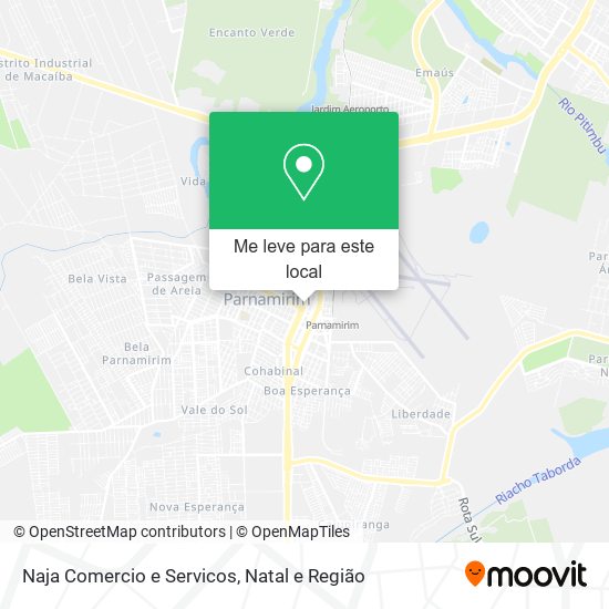 Naja Comercio e Servicos mapa