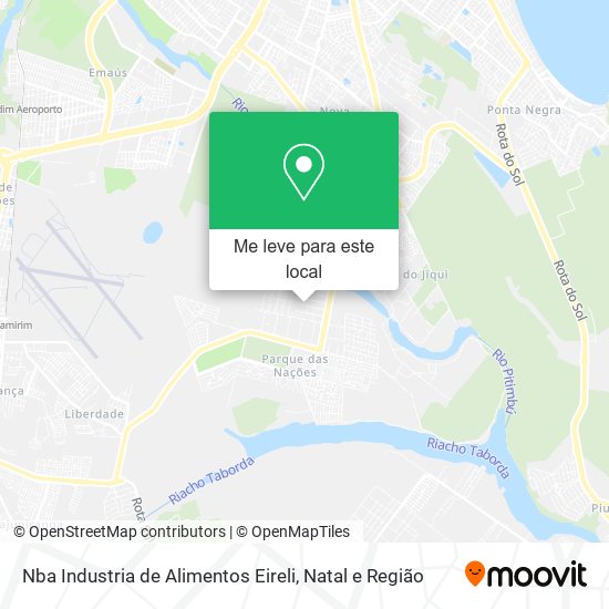 Nba Industria de Alimentos Eireli mapa
