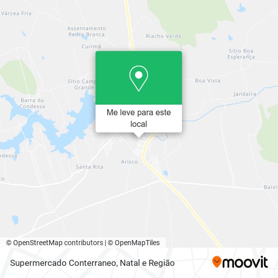 Supermercado Conterraneo mapa